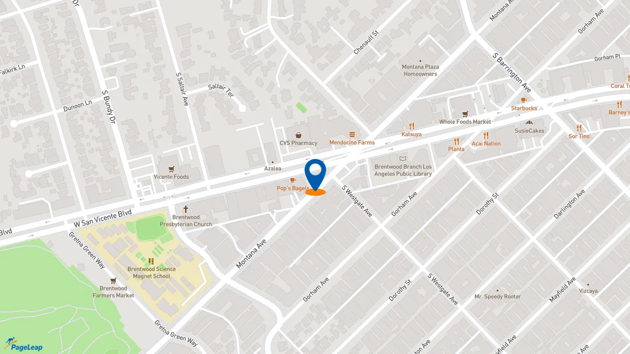 https://pageleap.com map showing location of Alfred Coffee in Los Angeles.