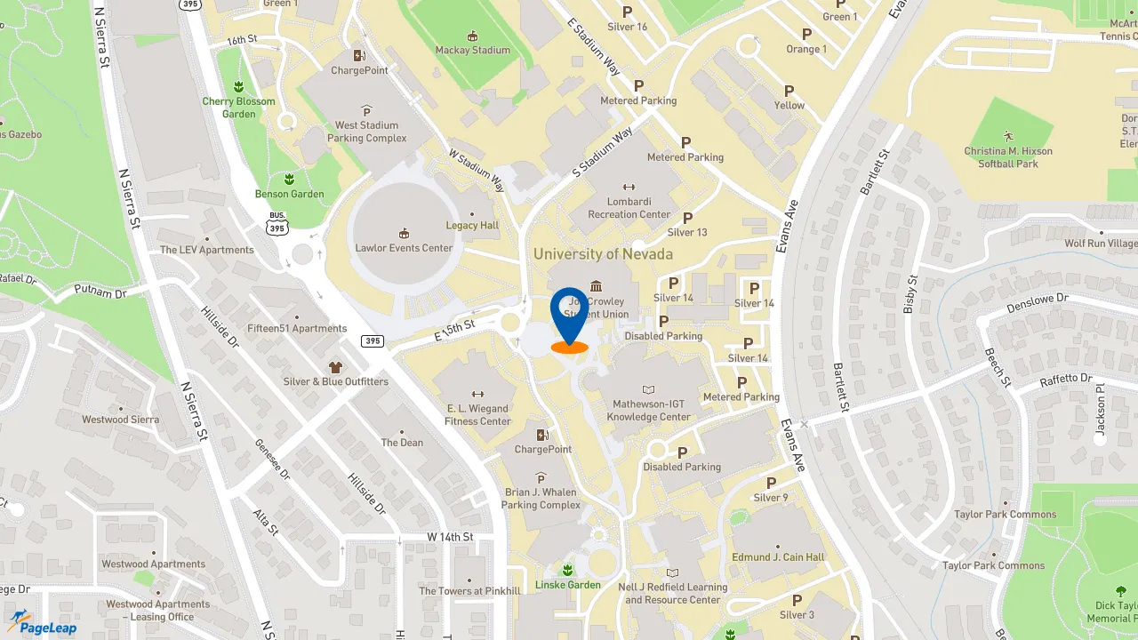 https://pageleap.com map showing location of Baja Fresh in Reno.