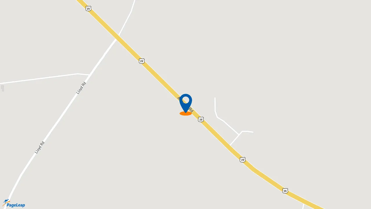 https://pageleap.com map showing location of Bojangles in Edgefield.