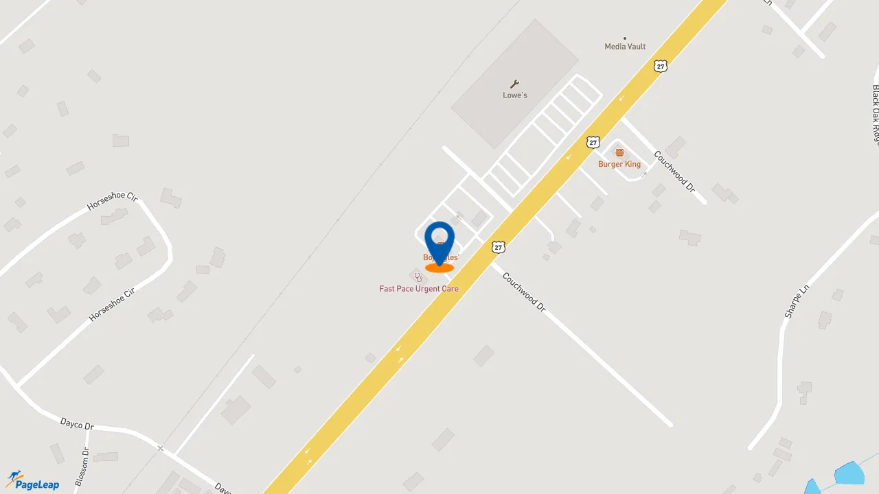 https://pageleap.com map showing location of Bojangles in Dayton.