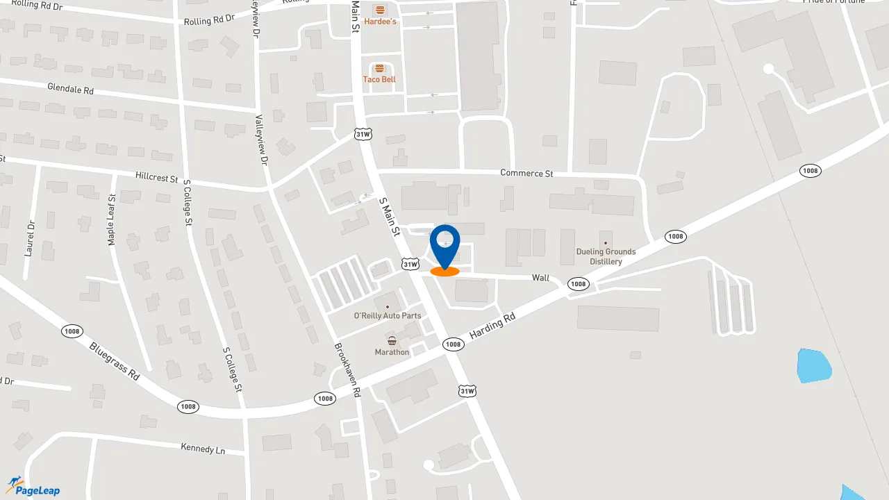 https://pageleap.com map showing location of Bojangles in Franklin.