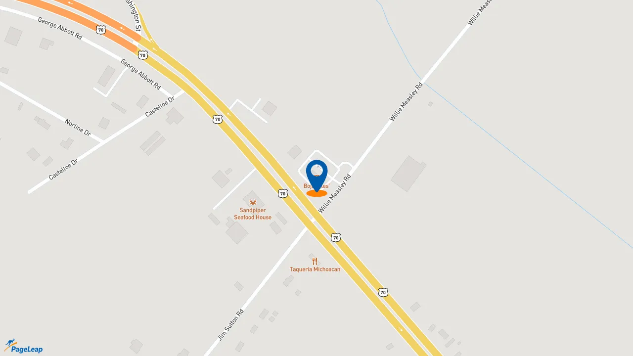 https://pageleap.com map showing location of Bojangles in La Grange.
