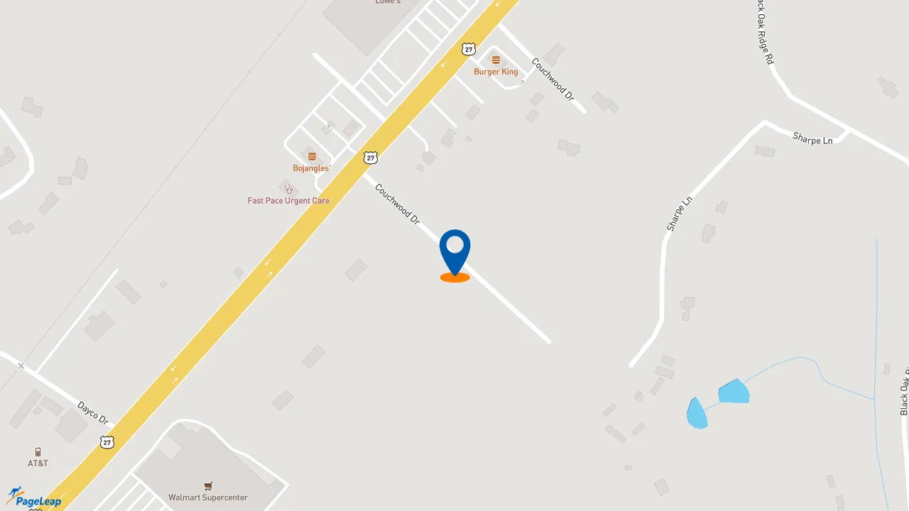 https://pageleap.com map showing location of Burger King in Dayton.