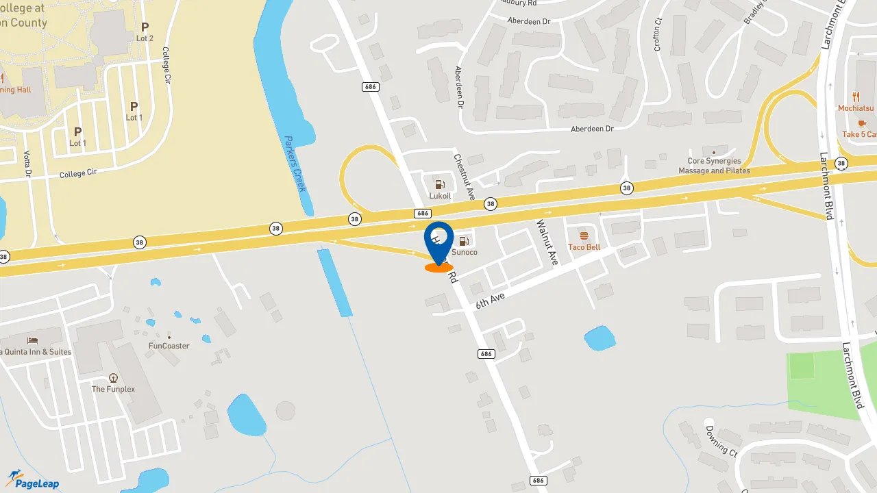 https://pageleap.com map showing location of Burger King in Mount Laurel.