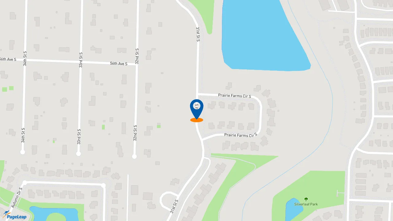 https://pageleap.com map showing location of Burger King in Fargo.