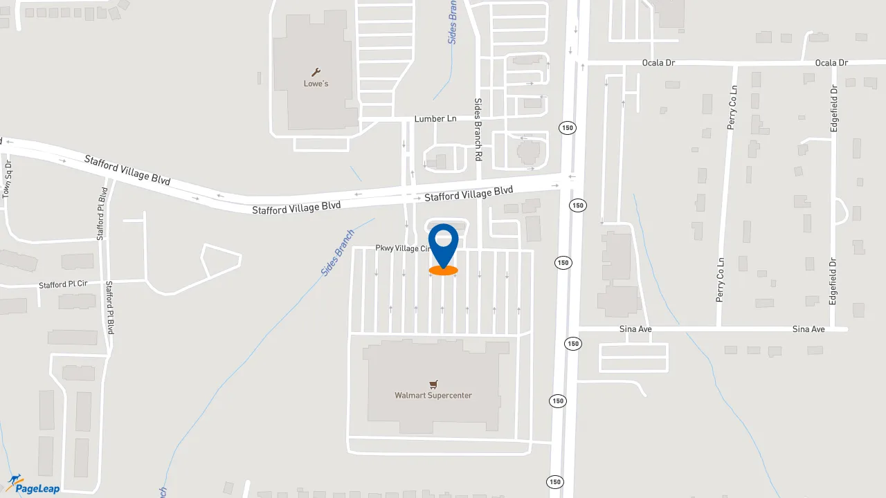 https://pageleap.com map showing location of Burger King in Winston Salem.