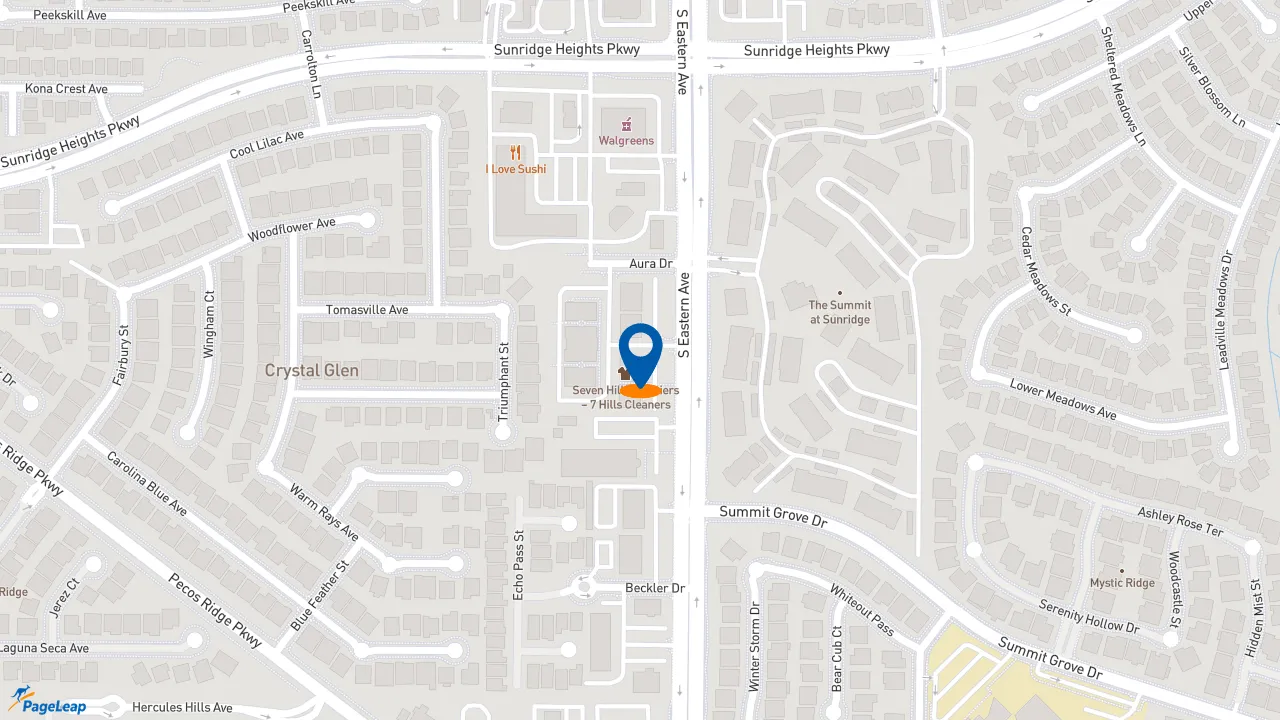 https://pageleap.com map showing location of Capriotti&#039;s Sandwich Shop in Henderson.