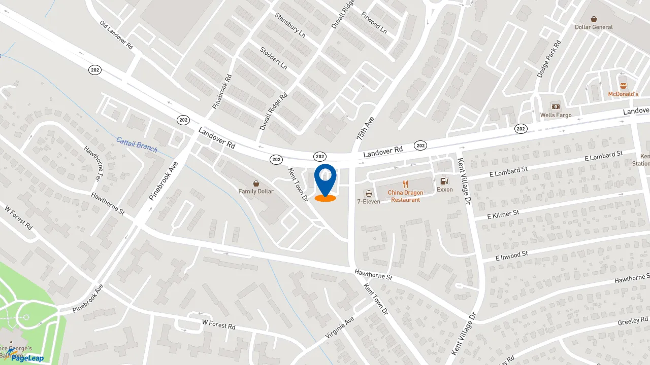 https://pageleap.com map showing location of Checkers in Landover.