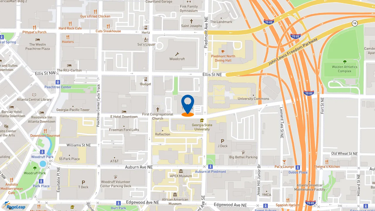 https://pageleap.com map showing location of Checkers in Atlanta.