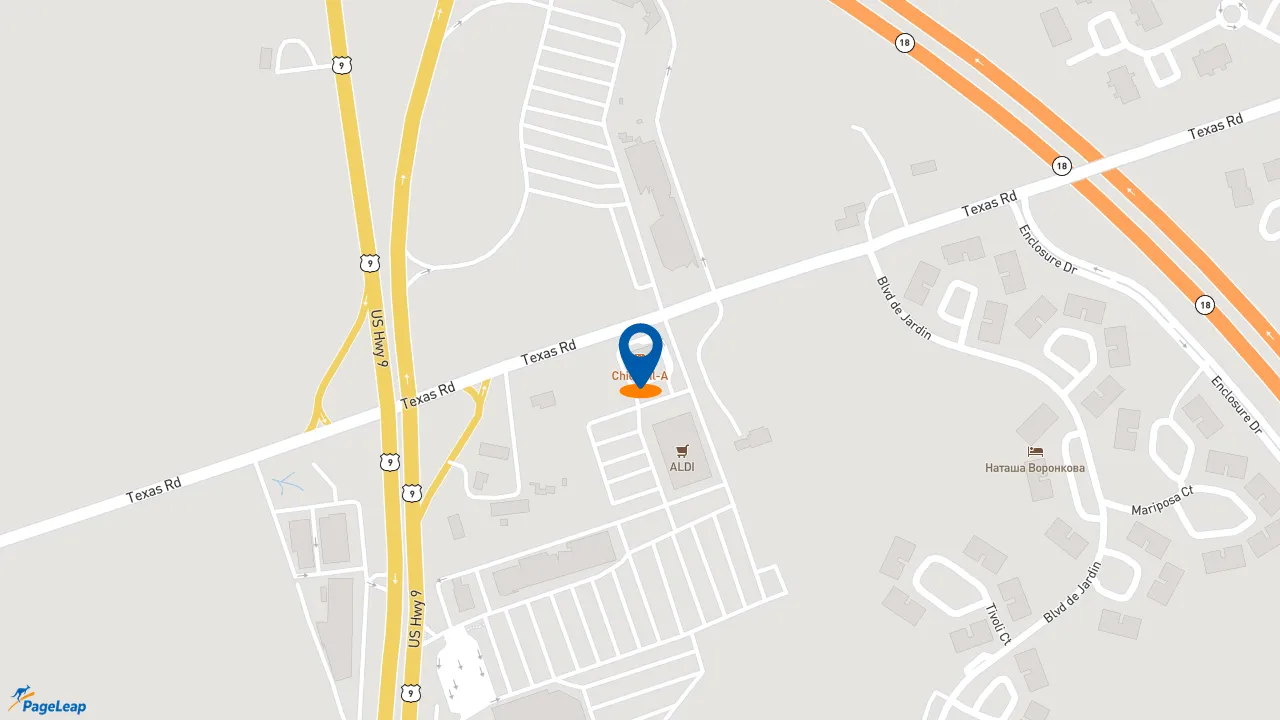 https://pageleap.com map showing location of Chick-fil-A in Old Bridge.