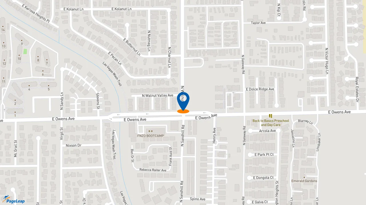 https://pageleap.com map showing location of David&#039;s Complete Auto Repair and RV Service Center in Las Vegas.