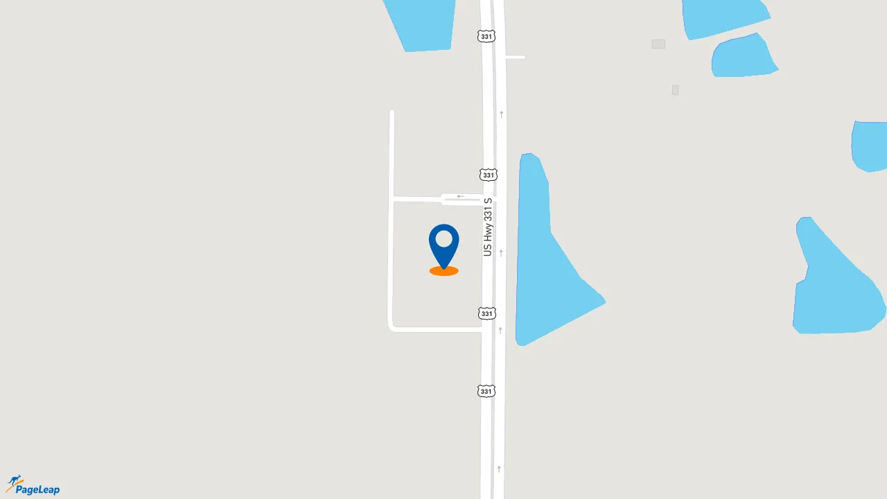 https://pageleap.com map showing location of Del Taco in De Funiak Springs.