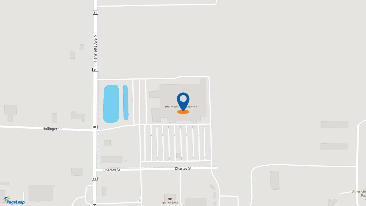 https://pageleap.com map showing location of Domino&#039;s Pizza in Park Rapids.