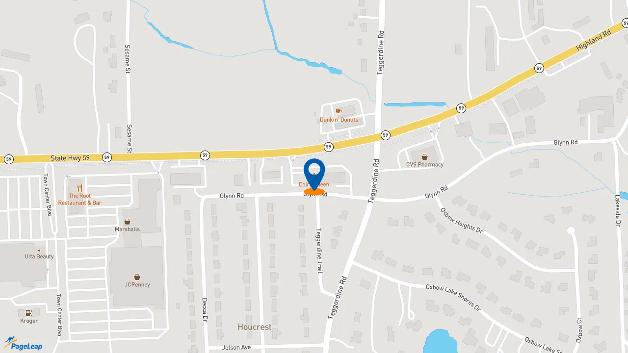 https://pageleap.com map showing location of Domino&#039;s Pizza in White Lake.