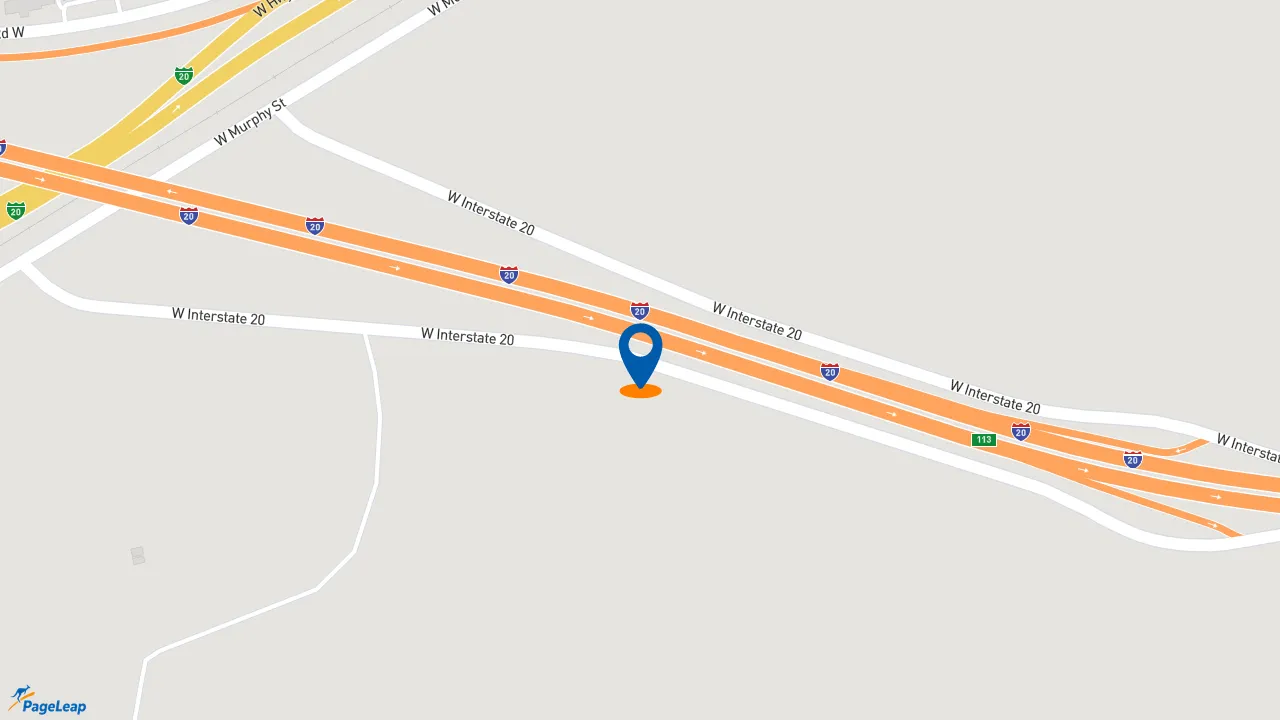 https://pageleap.com map showing location of Dunkin&#039; - Closed in Odessa.