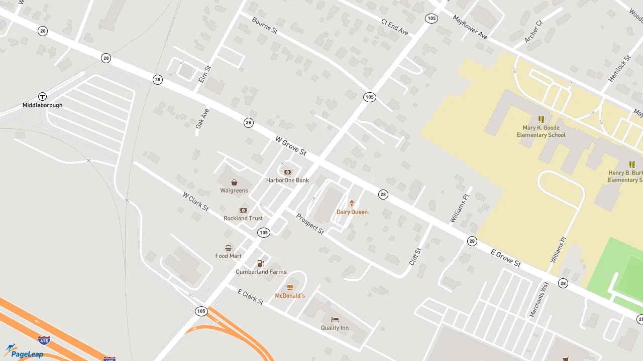 https://pageleap.com map showing location of Dunkin&#039; in Chicago.