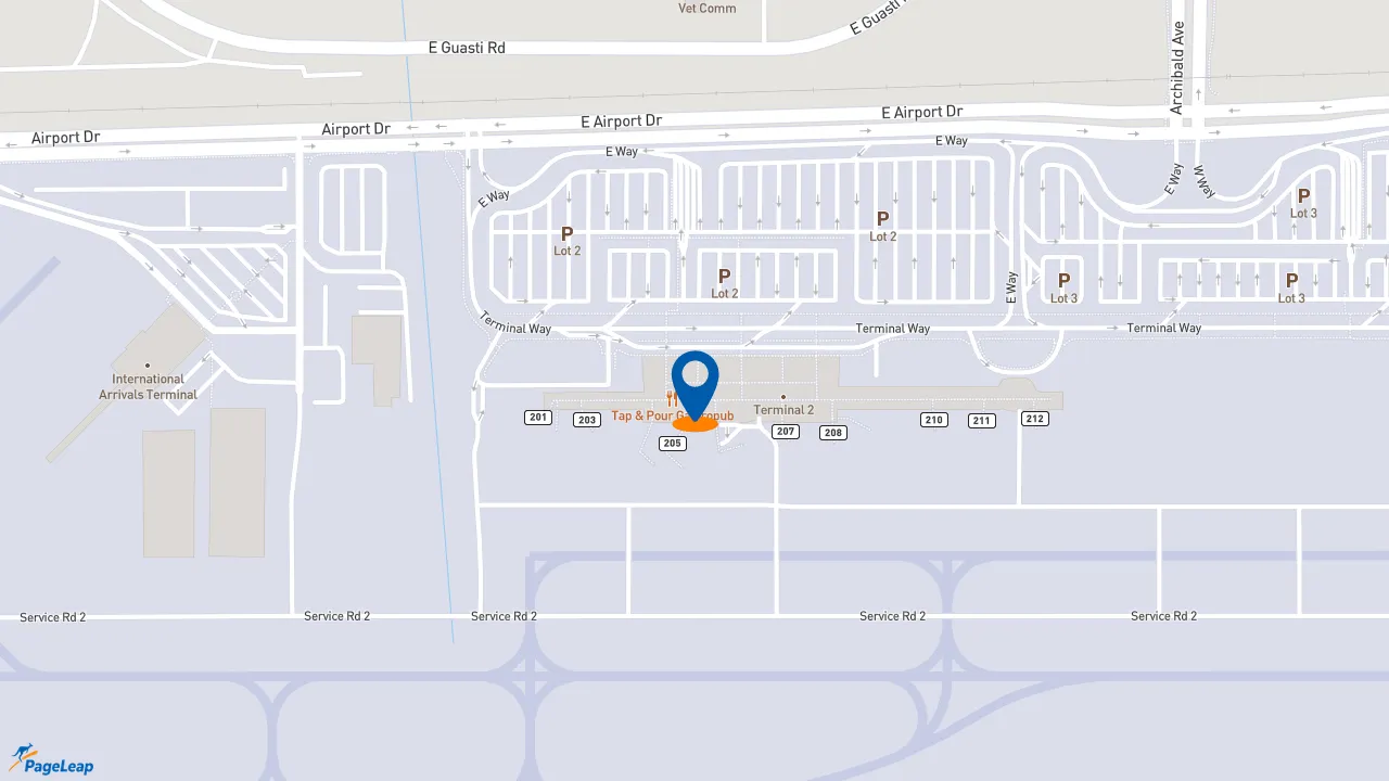 https://pageleap.com map showing location of Dunkin&#039; in Ontario.
