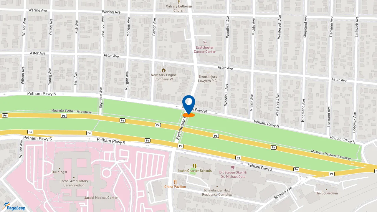 https://pageleap.com map showing location of Dunkin&#039; in City Of New York.