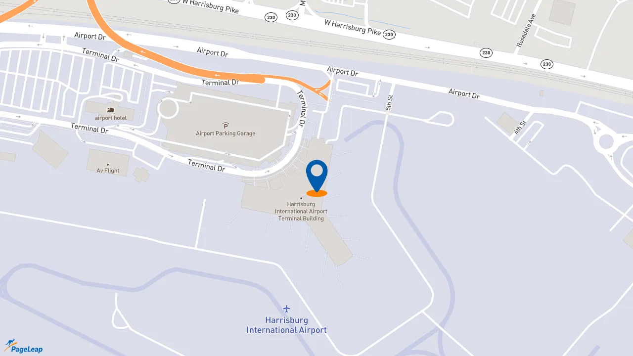 https://pageleap.com map showing location of Dunkin&#039; in Middletown.