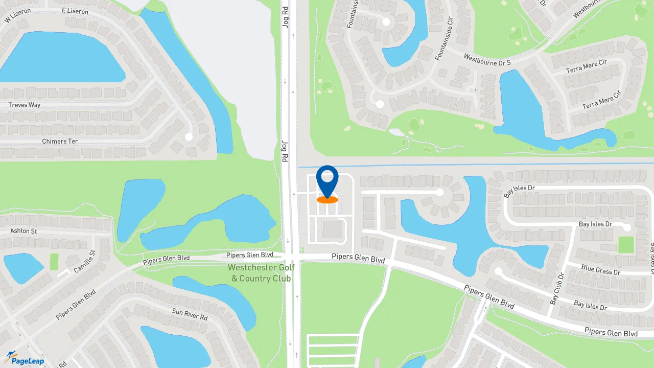 https://pageleap.com map showing location of Dunkin&#039; in Boynton Beach.
