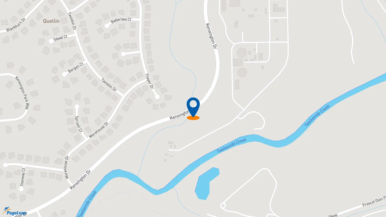 https://pageleap.com map showing location of Dunkin&#039; in Waxhaw.