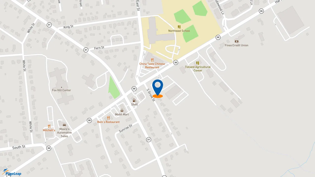 https://pageleap.com map showing location of Dunkin&#039; in Rockville.