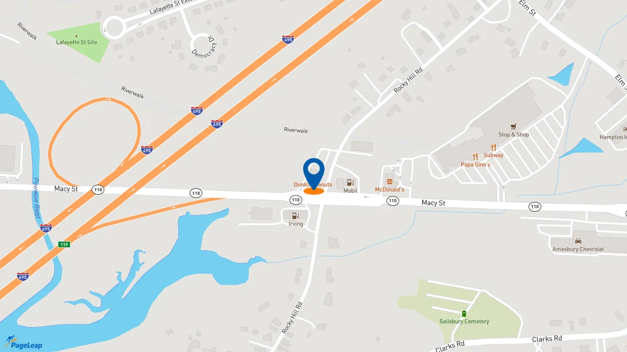 https://pageleap.com map showing location of Dunkin&#039; in Taylor Mill.