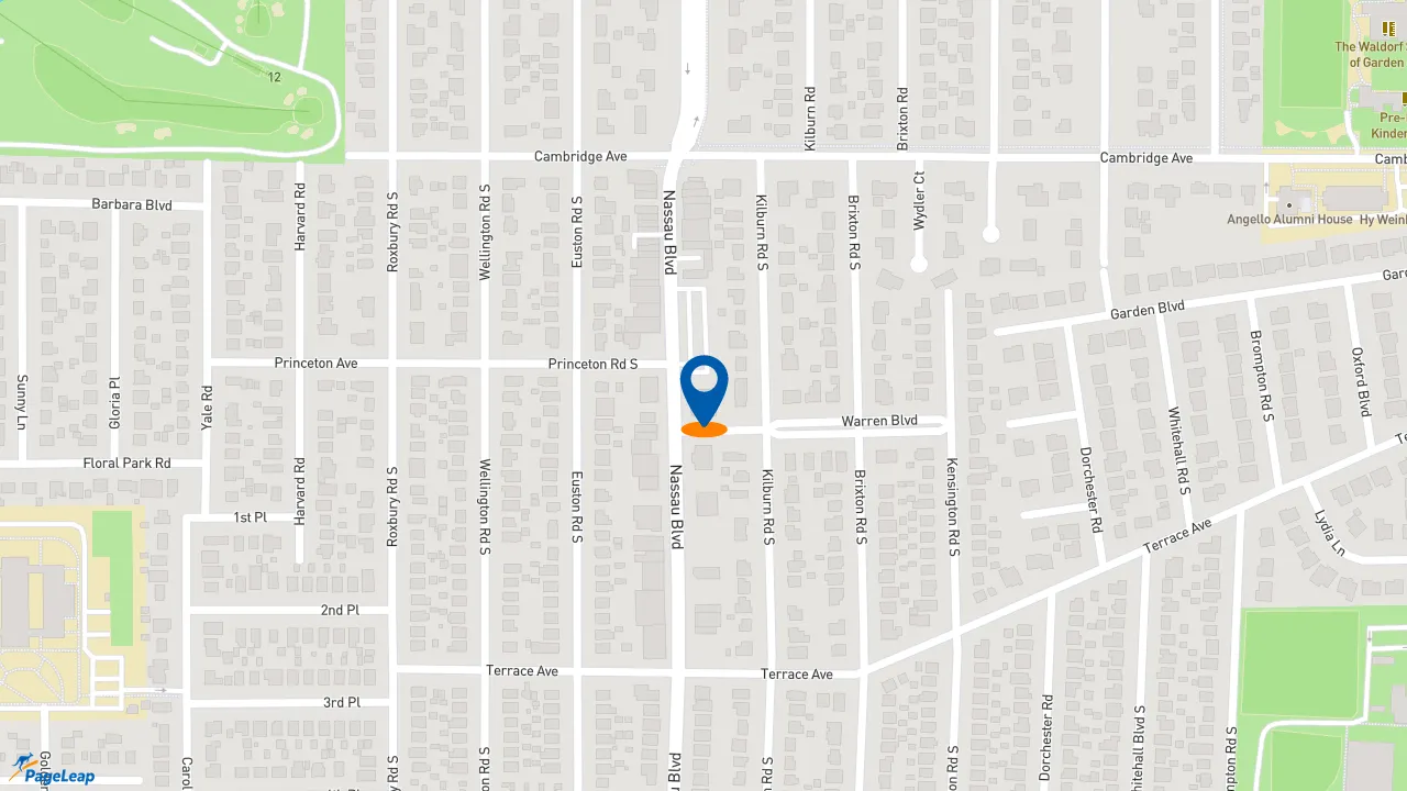 https://pageleap.com map showing location of Dunkin&#039; in Village Of Garden City.