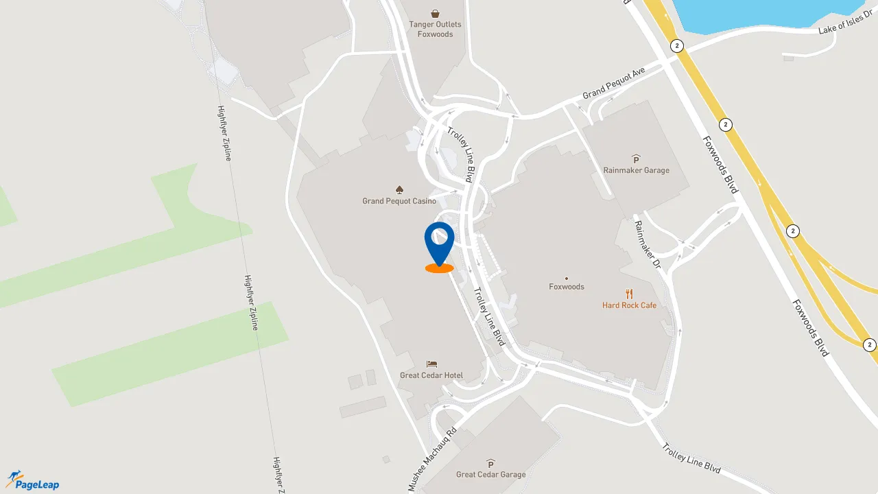https://pageleap.com map showing location of Dunkin&#039; in Ledyard.