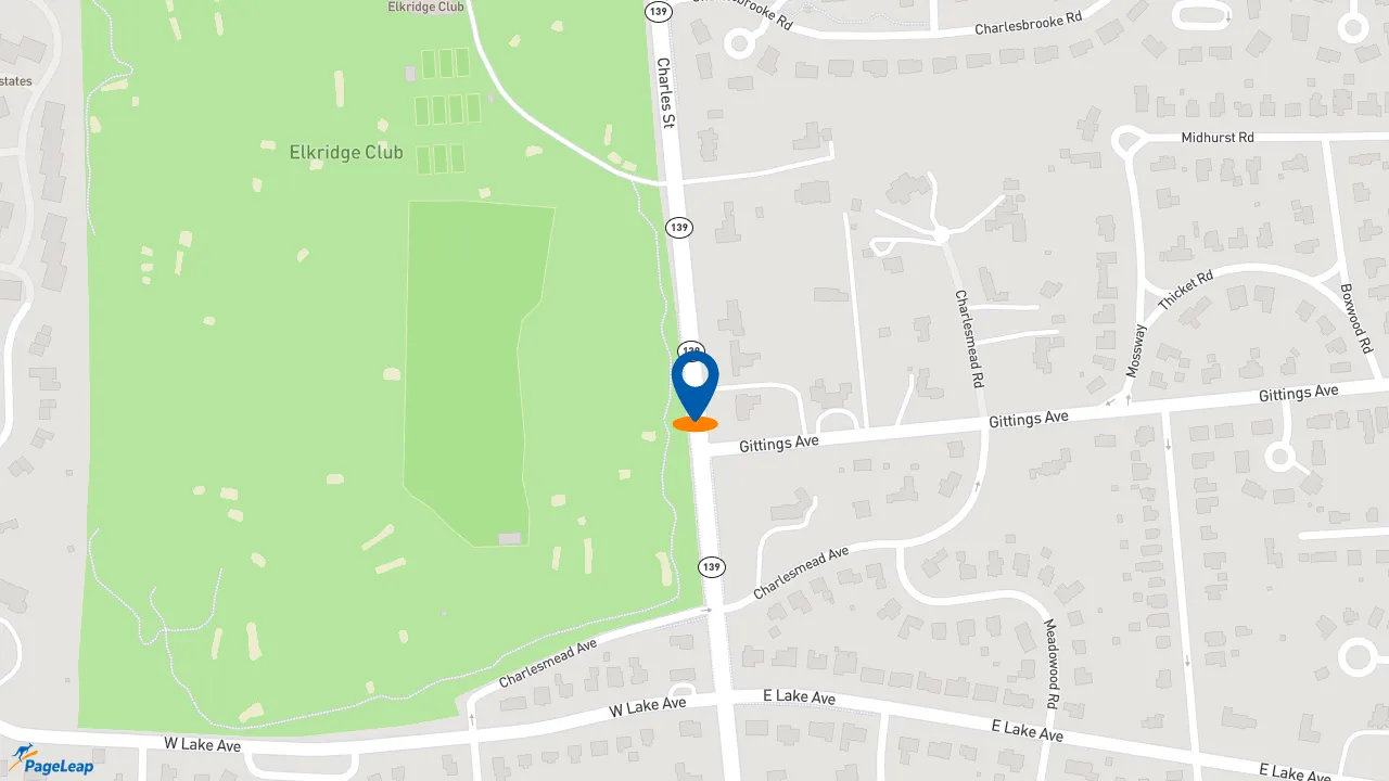https://pageleap.com map showing location of Dunkin&#039; in Baltimore.