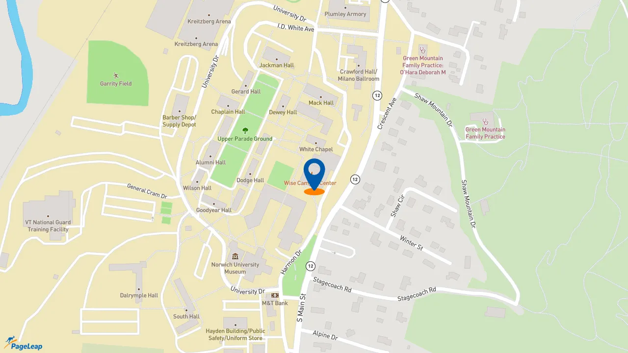 https://pageleap.com map showing location of Dunkin&#039; in Northfield.