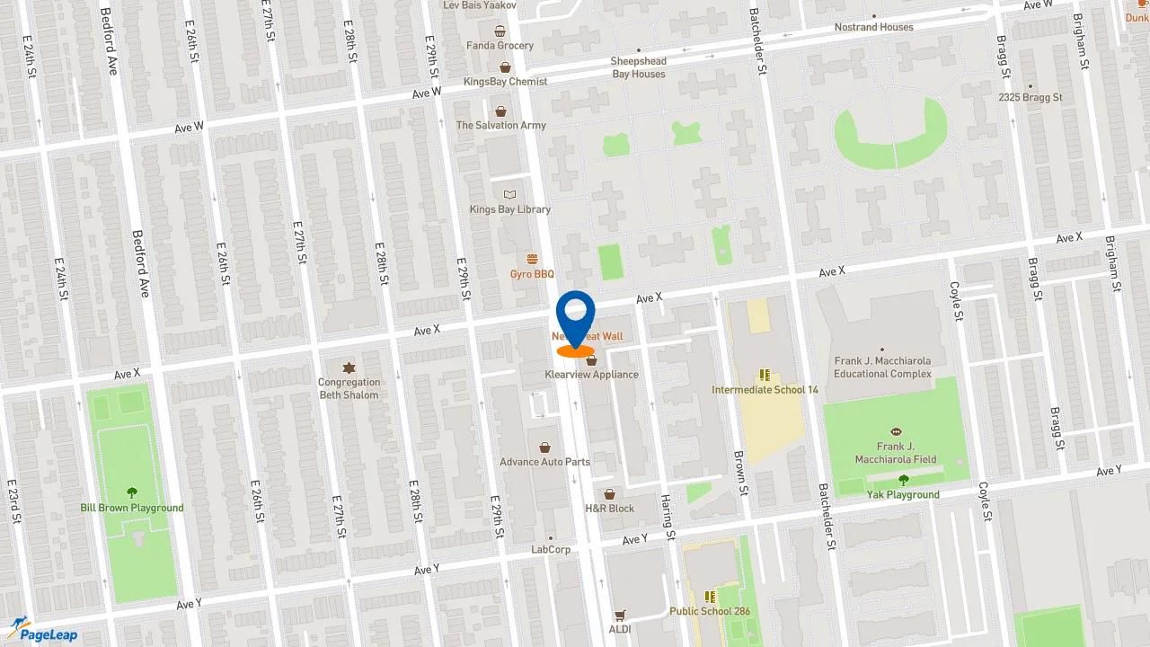 https://pageleap.com map showing location of Dunkin&#039; in City Of New York.