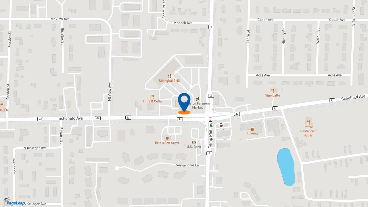 https://pageleap.com map showing location of Dunkin&#039; in Village Of Weston.