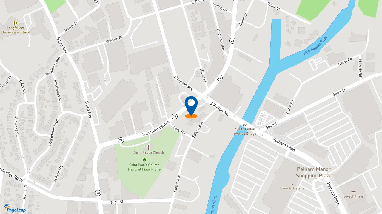 https://pageleap.com map showing location of Dunkin&#039; in City Of Mount Vernon.
