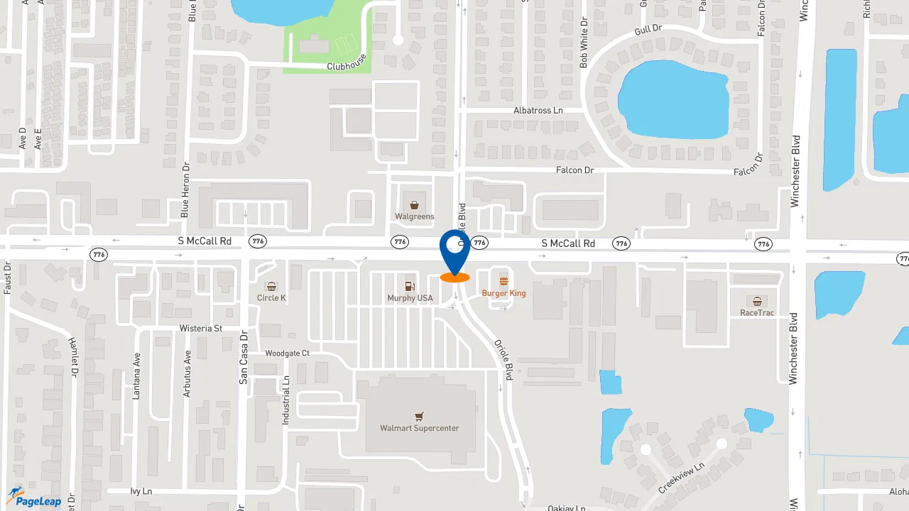 https://pageleap.com map showing location of Dunkin&#039; in Englewood.