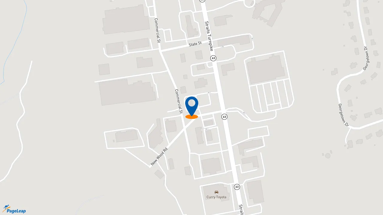 https://pageleap.com map showing location of Dunkin&#039; in Watertown.
