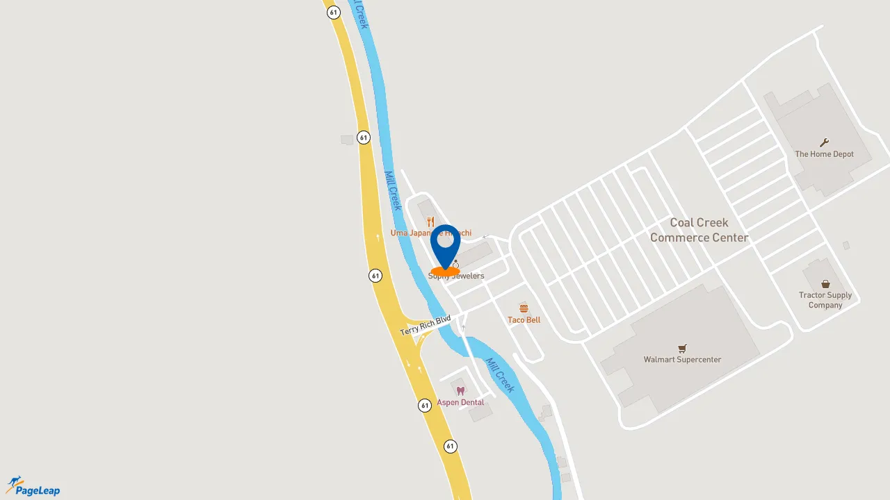 https://pageleap.com map showing location of Dunkin&#039; in St. Clair.