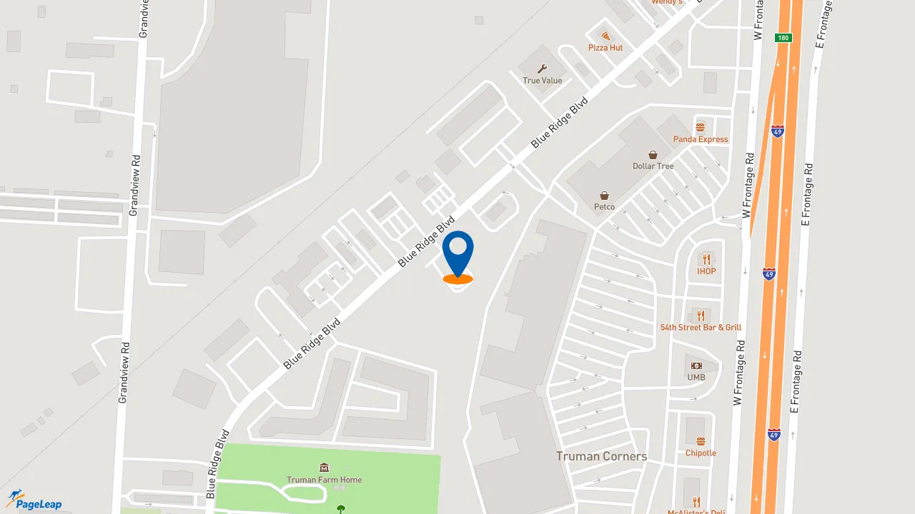 https://pageleap.com map showing location of Dutch Bros Coffee in Grandview.