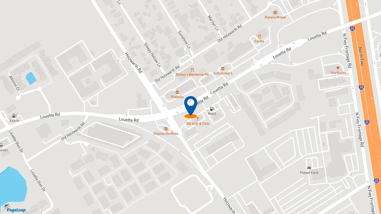 https://pageleap.com map showing location of Dutch Bros Coffee in Spring.