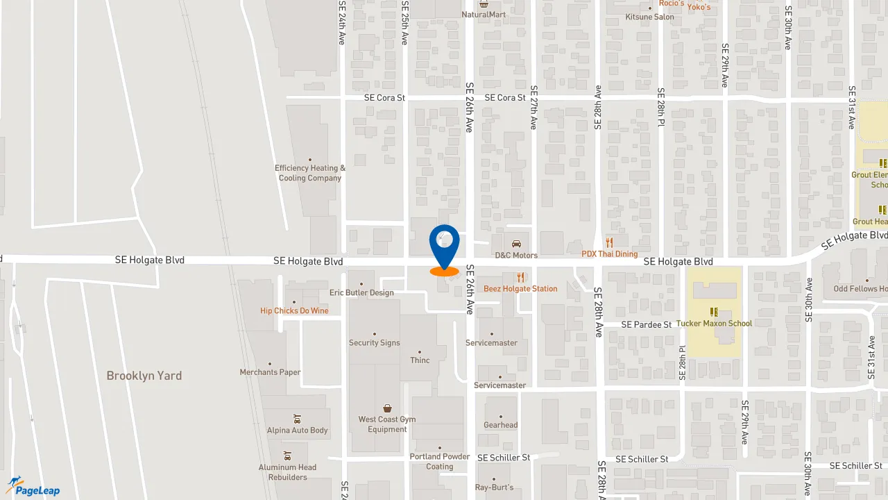 https://pageleap.com map showing location of Dutch Bros Coffee in Portland.
