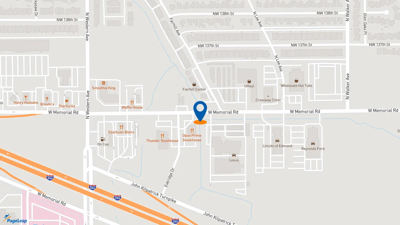 https://pageleap.com map showing location of Edelman Financial Engines in Oklahoma City.