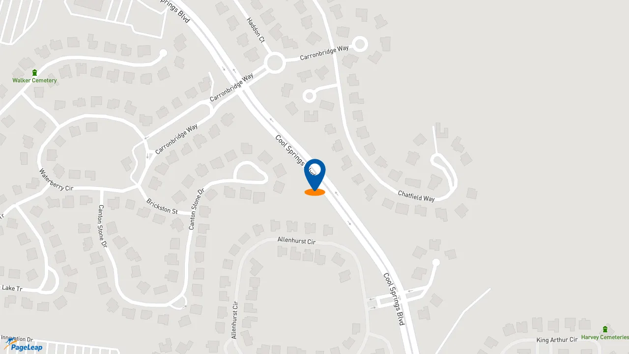 https://pageleap.com map showing location of Edward Jones - Financial Advisor: Brian Riddle, CFP® in Franklin.