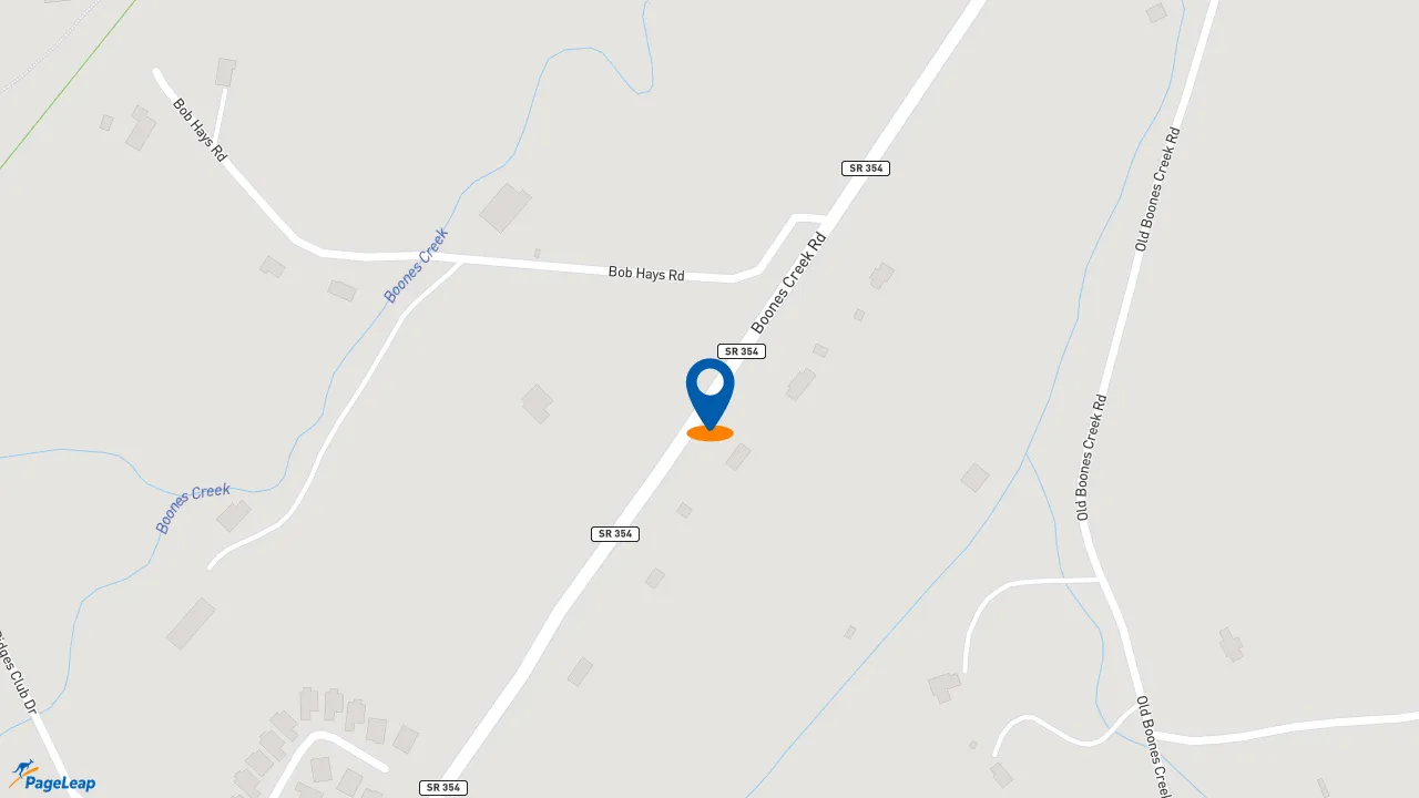 https://pageleap.com map showing location of Edward Jones - Financial Advisor: Cindy A Thurlow in Johnson City.