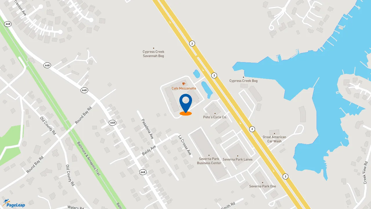 https://pageleap.com map showing location of Edward Jones - Financial Advisor: Greg Miller, CFP®|AAMS™ in Severna Park.