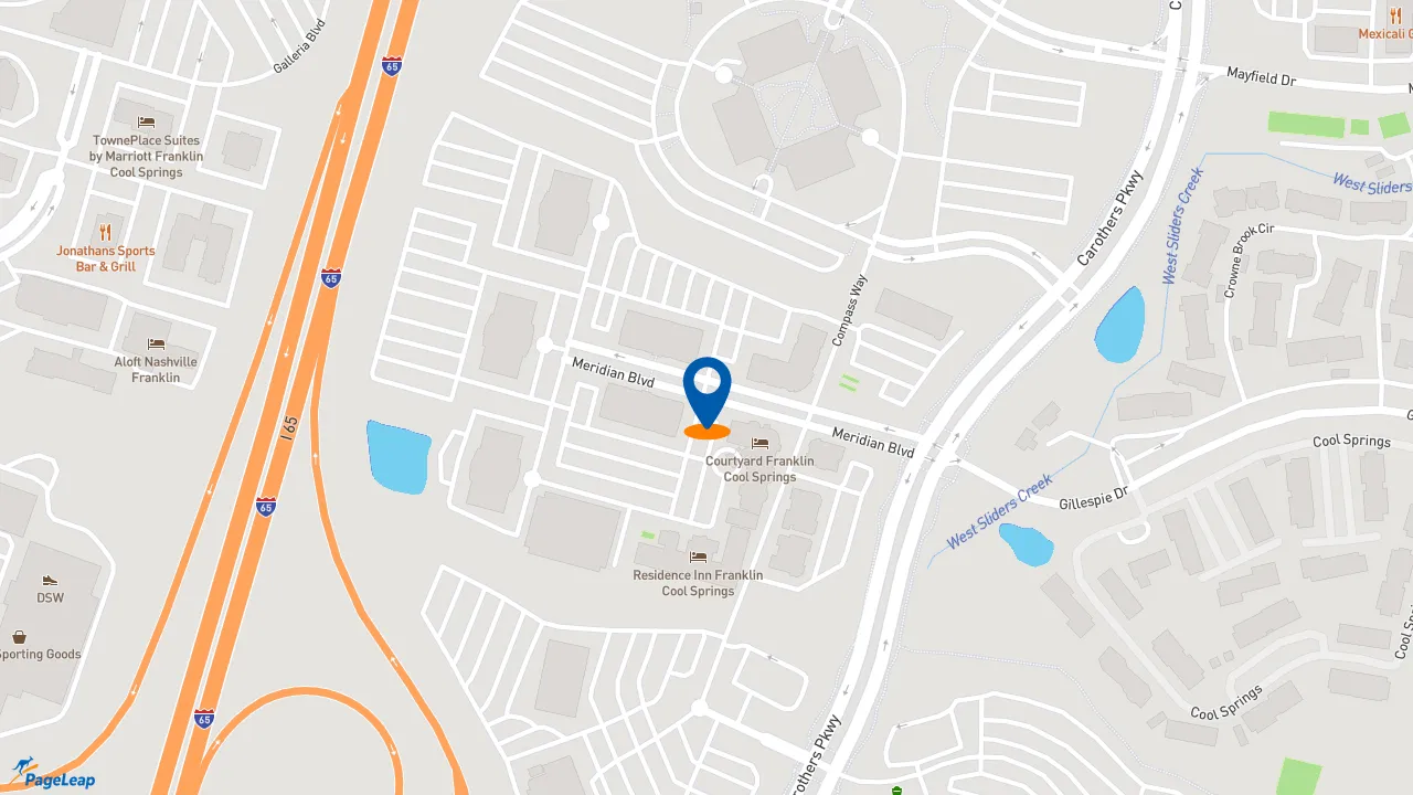 https://pageleap.com map showing location of Edward Jones - Financial Advisor: Jay Sellers in Franklin.