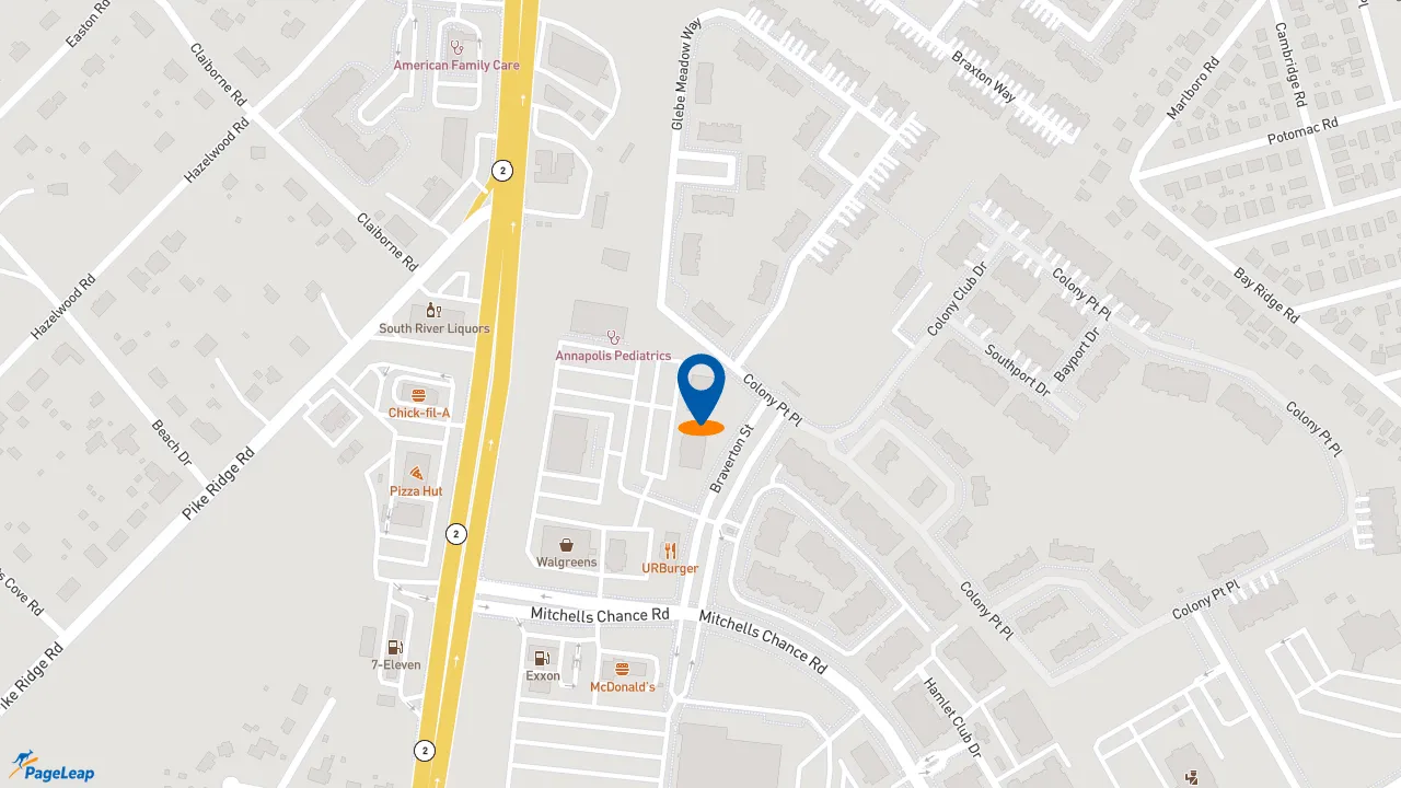 https://pageleap.com map showing location of Edward Jones - Financial Advisor: John A Harrington in Edgewater.