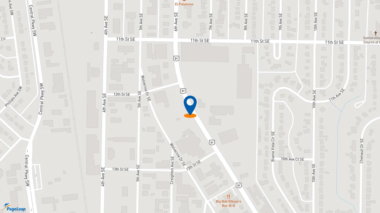 https://pageleap.com map showing location of Edward Jones - Financial Advisor: Jon Holt in Decatur.