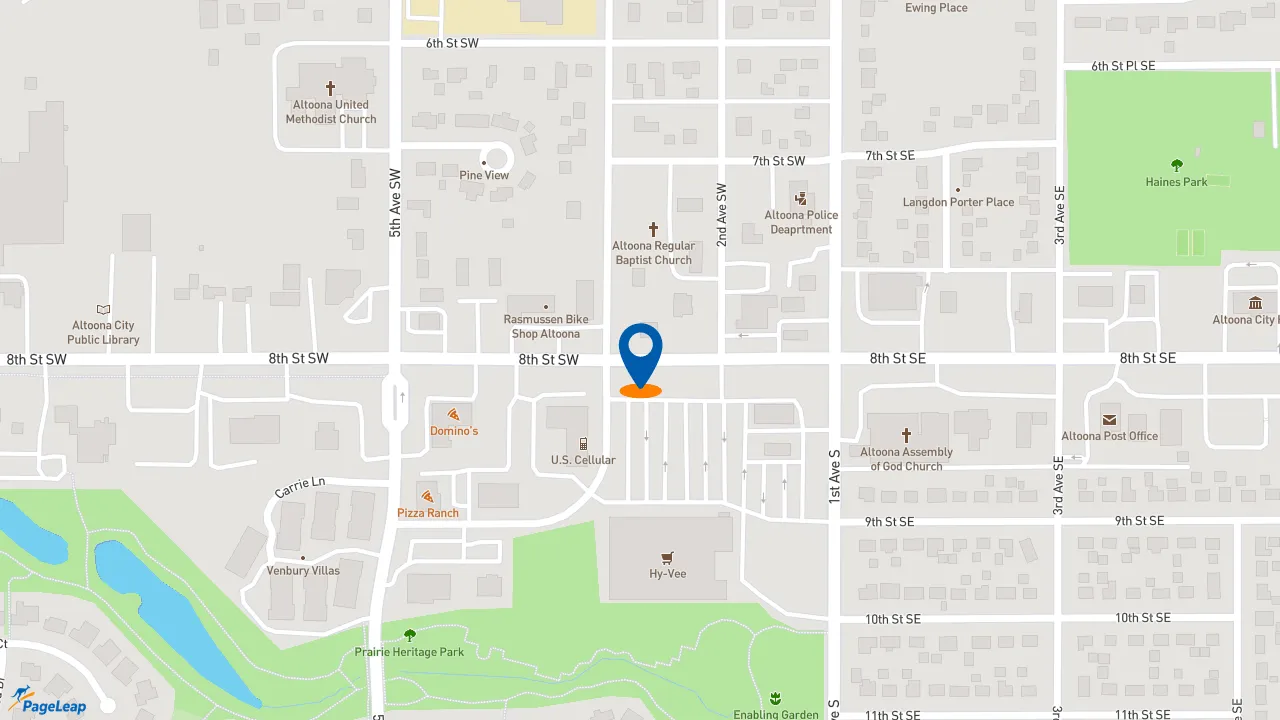 https://pageleap.com map showing location of Edward Jones - Financial Advisor: Luke Sibley, CEPA®|AAMS™ in Altoona.