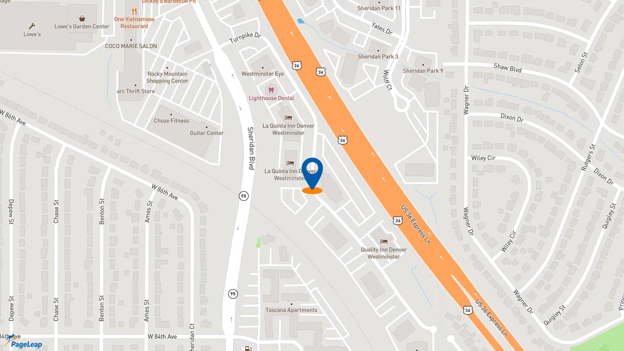 https://pageleap.com map showing location of Edward Jones - Financial Advisor: Matte Simmons, CFP® in Westminster.