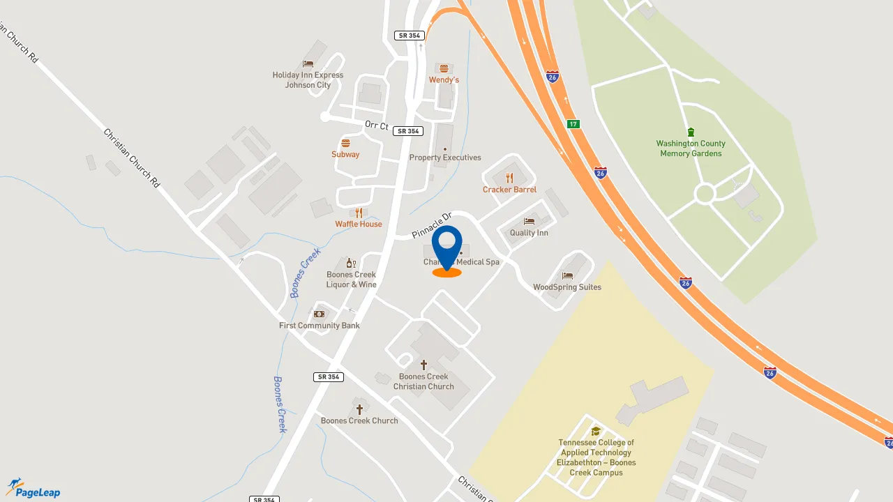 https://pageleap.com map showing location of Edward Jones - Financial Advisor: Mike Merritt, CFP® in Johnson City.